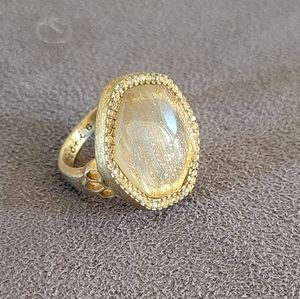 Chloe + Isabel  Framed and Faceted Honeycomb Ring Size 6